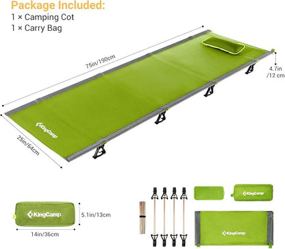 KingCamp KC3986 KC, One Size, Green with Side Pocket