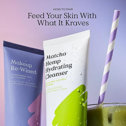 KraveBeauty Makeup Re-Wined Duo, Transforming Jelly Oil Cleanser Duo, Removes Makeup & Impurities, Suitable For All Skin Types, Vegan & Cruelty Free, 3.38 fl oz x2