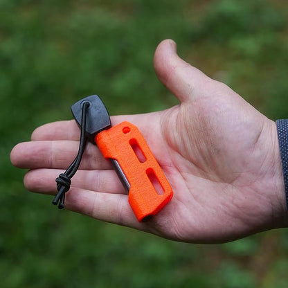 Fire Steel Holder for Kydex Sheath with Fire Steel, fire Starter kit, Camping Essentials, Survival kit, Outdoor, bushcraft, Knife Sheath, Magnesium fire Starter, Flint fire Starter,