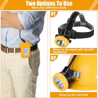 Superbright LED Mining Light KL6LM(B).Plus Miner Cap Lamp Waterproof Underground Headlamp Explosion-Proof Hard Hat Headlamp