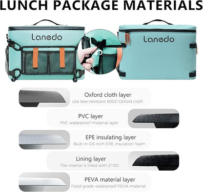 Deep Freeze Cooler Soft Sided Cooler Bag, 34 Can Collapsible Insulated Ice Chest, Large Leakproof Camping & Travel Cooler for Kayaking & Beach