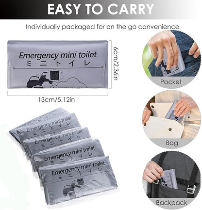 Disposable Urine Bags, 12/20 Pack Pee Bags for Travel for Women Men, Emergency Toilet Pee Bags, Portable Urinal Bag Vomit Bag for Traffic Jams, Camping, Hiking, Pregnant, Patient, Kids