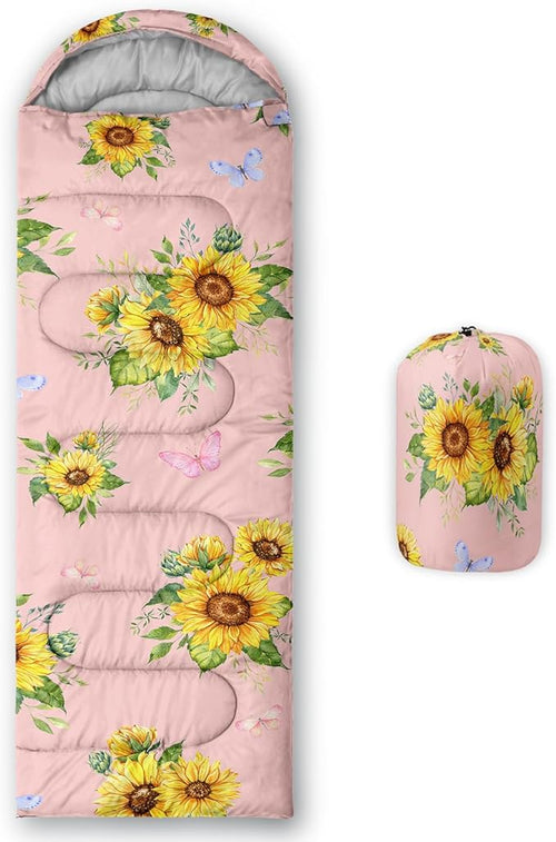 Sleeping Bags for Adults Kids,Backpacking Camping Sleeping Bag for Girls Boys Lightweight Waterproof Cold/Warm Weather Sleeping Bag for All Season