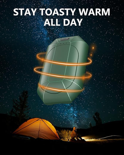 Hand Warmers Rechargeable, Dnaleao 2 Pack 4000mAh Electric Portable Pocket Heater, Heat Therapy Great for Outdoors, Hunting, Golf, Camping, Warm Gifts