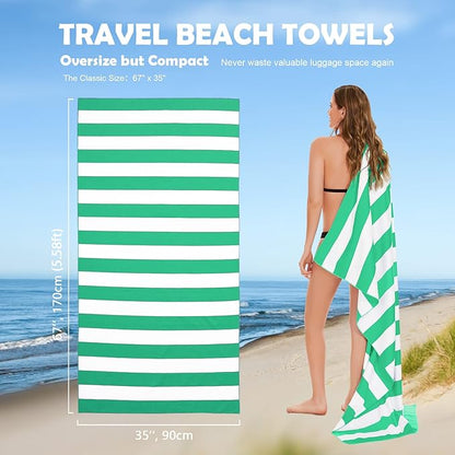 Your Choice Microfiber Beach Towels, Sand Free Beach Towel, Quick Dry Beach Towel, Extra Large Beach Towels for Adults, Kids (67x35 Inch, 60x30 Inch), Travel Towel, Camping Towel