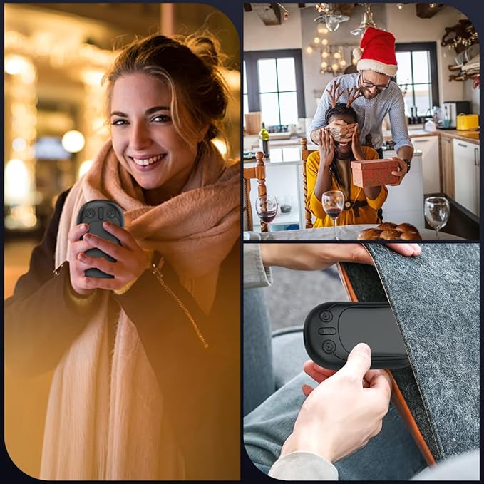 Hand Warmers Rechargeable, SECHKISS 2-Pack 5000mAh Reusable Portable Hand Warmer, 2 in 1 Electric Pocket Warmer Great for Outdoor, Hunting, Golf, Camping, Warm Gifts for Women Men…