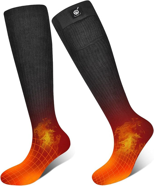 Heated Socks for Women Men,Foot Warmers Electric Rechargable Battery Heating Socks,Winter Cold Feet Hunting Ski Camping Hiking Riding Motorcycle Snowboating Thermal Warm Socks