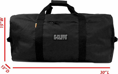 Heavy Duty Cargo Duffel Large Sport Gear Drum Set Equipment Hardware Travel Bag Rooftop Rack Bag (30" x 15" x 15", Camouflage)