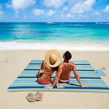 Lchkrep Picnic Blanket Beach Blankets 80"x60" Large Sandproof Waterproof Camping Portable Travel Blanket Play Mat for Outdoor Indoor Family Beach Park Grass,Hiking, Music Festival
