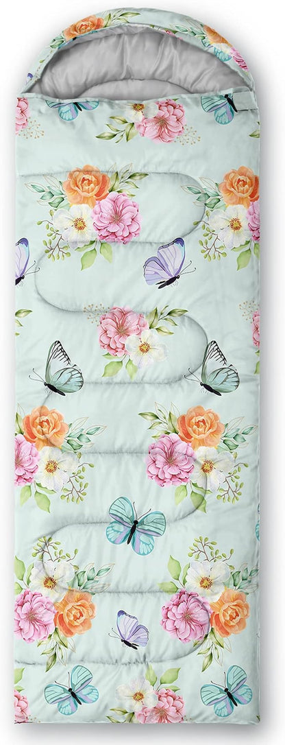 BSNTHO Camping Sleeping Bags,3 Season Warm & Cool Weather,Lightweight,Waterproof Sleeping Bags for Adults & Kids,Traveling,and Outdoors,Camping Gear Equipment