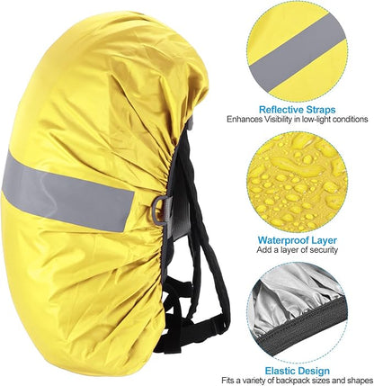 PATIKIL Waterproof Backpack Rain Cover, Non-Slip Backpack Cover with Reflective Strap Stay Dry for Hiking, Camping, Hunting