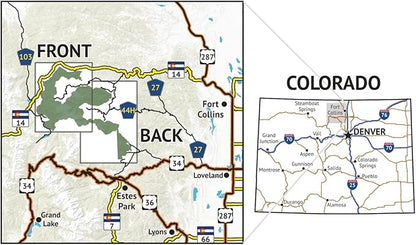 Outdoor Trail Maps LLC Comanche Peak Wilderness - Colorado Topographic Hiking Map (2018)