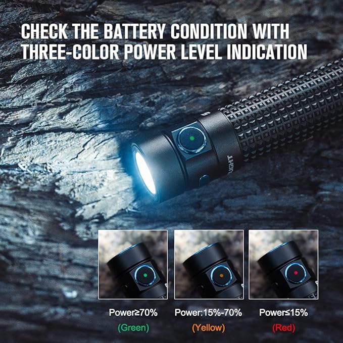 OLIGHT S2R II 1150 Lumens EDC Flashlight USB Magnetic Rechargeable Torch Light Equipped with Variable-Output Side Switch and Dual Direction Pocket Clip