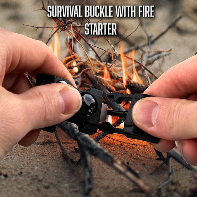 Paracord Planet Multitool Buckle – 7 Tools in 1 – Great for Camping and Outdoor Use – Available in Packs of 1-100 Buckles