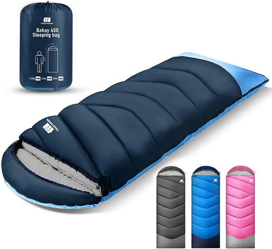 Sleeping Bags for Adults Cold Weather & Warm,Backpacking Camping Sleeping Bag for Tall Girls Boys,Lightweight,Compact,Waterproof Camping Gear for Traveling,Hiking,Hotel,Outdoor & Indoor