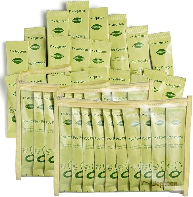 Portable Toilet Powder. Outdoor Toilet. Neutralize Odor/Fast-Acting Gel. Safe & Easy to use. Emergency Toilet Chemicals. Porta Potty Chemicals Degradable. Go with Porta Potty for Camping