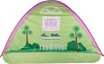 Pacific Play Tents 19601 Kids Cottage House Bed Tent Playhouse - Fits Full Size Mattress , Pink