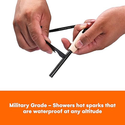 Zorestar | Fire Starter Survival Tool - Magnesium Fire Starter - Outdoor Adventure Essentials - Firestarter Tools for Camping, Hiking, and Survival Adventures - Reliable and Functional