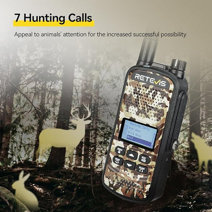 Retevis EZTalk 2 GMRS Two Way Radio, IP67 Waterproof Walkie Talkies, 2200mAh, NOAA, Rechargeable Hunting Radios Long Range, Handheld Walkie Talkie for Adult, Hunting Camo 2 Pcs