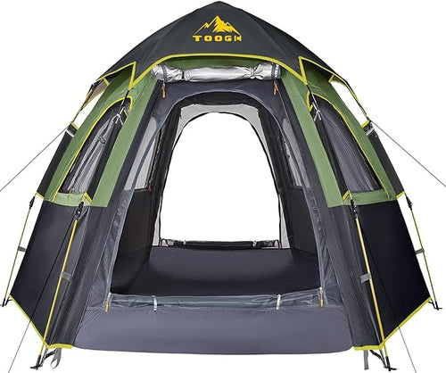 Camping Tent with Instant Setup, 2/3 Person Weatherproof Tent Easy Quick Set Up in 60 Seconds with Rainfly Backpack Tent for Family Camping & Hiking, Upgraded Ventilation,Center Height 66-inch