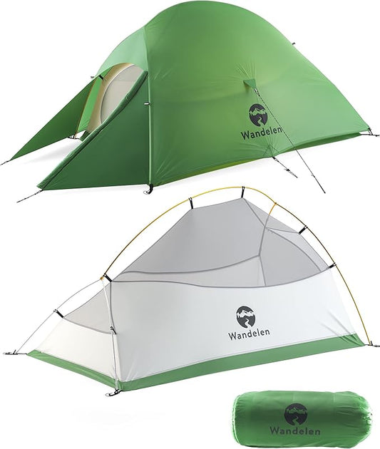 Appalachian Lightweight Backpacking Tent - Easy Setup, 2 Person 3 Season Ultralight Tent with Footprint Waterproof, Windproof, Double Layer Outdoor Tent for Camping Hunting Hiking.