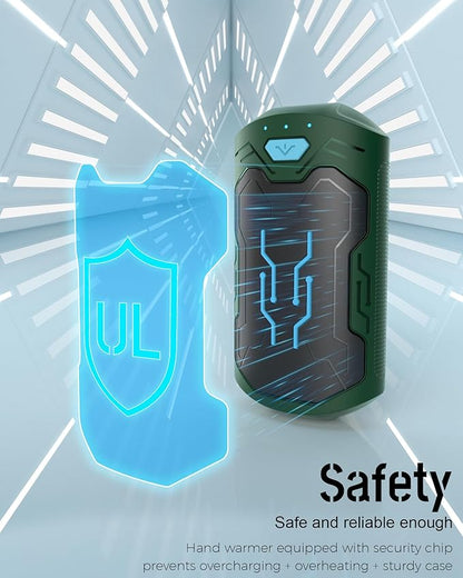 Hand Warmers Rechargeable 2 Pack, ROFWIZ 6000mAh Electric Portable Pocket Heater, are Great Warm Gifts for Women, Men, Heat Therapy, Raynauds, Outdoors, Hunting, Golf, Camping Gear