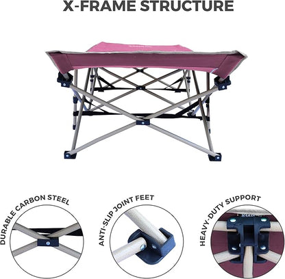 OSAGE RIVER Camping Cot for Adults - Folding Camping Cot - Portable Cots for Sleeping - Rated for 300 lbs