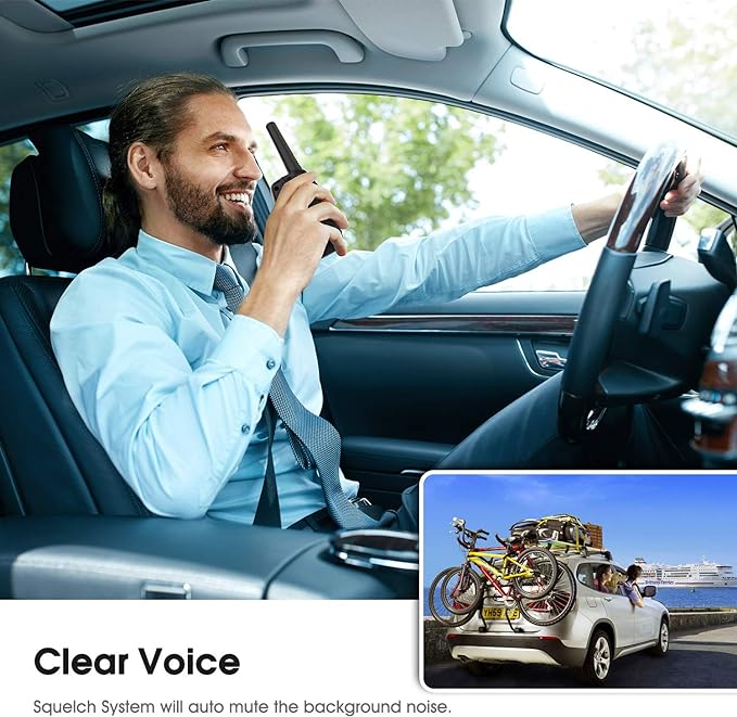 Walkie Talkies for Adults, Topsung M880 FRS Two Way Radio Long Range with VOX Belt Clip/Hand Held Walky Talky with 22 Channel 3 Miles for Family Home Cruise Ship Camping Hiking (Black 2 in 1)