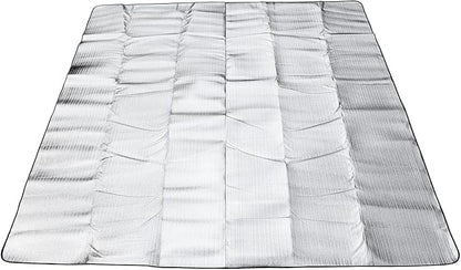 Wind Tour Outdoor Double-Sided Moisture-Proof Aluminum Foil Foam Pad Waterproof and Insulating Foil Mat Picnic Mat Camping Mat for Beach Tent and Camping
