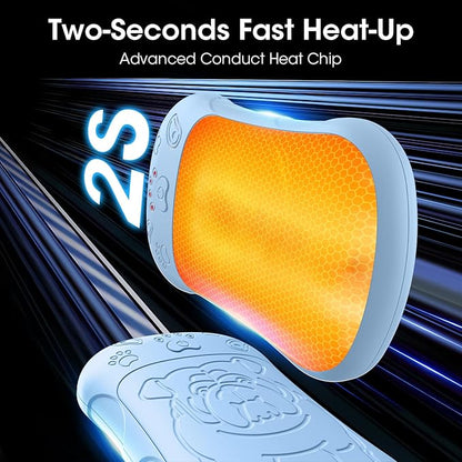OLV Hand Warmers Rechargeable 2 Pack Strong Magnetic 18Hrs Longer Heating Portable Pocket-Sized Hand Warmer 6000mAh USB Hot Heater Birthday Gifts for Men Women Camping,Golf,Hunting,Travel Essentials