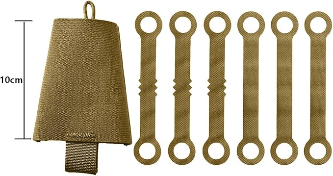 SABADO Tactical Chem Lights with Holders and Carabiner Clip, 6 Ultra Bright Glow Sticks with 12 Hour Duration for Camping Fishing and Hunting