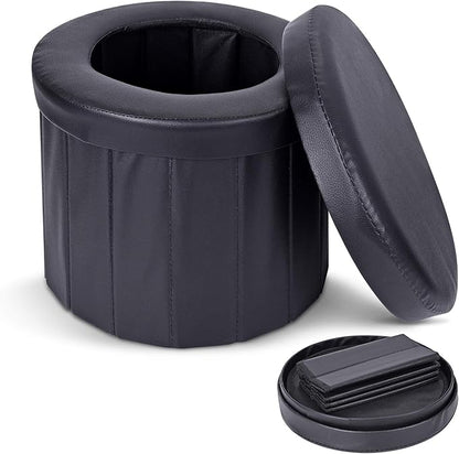 KDD Portable Toilet Camping Outdoor Car folding Stool,Toilet for Camping, Hiking, Boating,Long Trips, Traffic jam