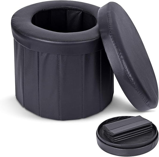 KDD Portable Toilet Camping Outdoor Car folding Stool,Toilet for Camping, Hiking, Boating,Long Trips, Traffic jam