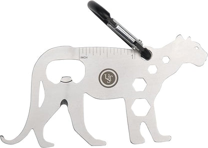 UST Tool-a-Long Multi-Tool Carabiners with Durable, Compact Stainless Steel Construction for Hiking, Kayaking, Camping, Travel and Outdoor Survival