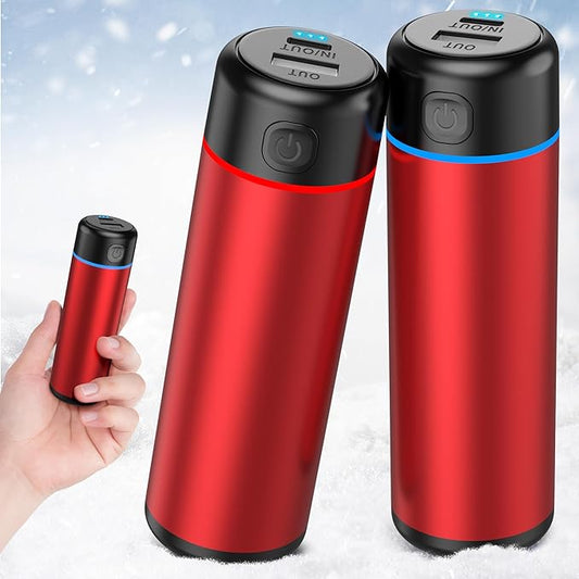 Rechargeable Hand Warmers, Electric Portable Hand Warmer, Split USB-C, Cool Cute Stuff Gadgets, Camping/Travel Essentials & Stocking Stuffers Gifts