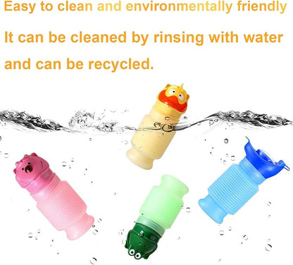 Scalable Emergency Urinal, 420ml Portable Toilet for Car, Portable Mini Outdoor Camping Travel Shrinkable Personal Mobile Toilet Potty Pee Bottle for Kids Adult