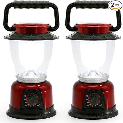 LED Lantern Variable Power Retro Battery Powered Camping Light, COB High Brightness Dimmable Camping Lamp for Hiking, Fishing, Repairing and Emergency Lighting (2)