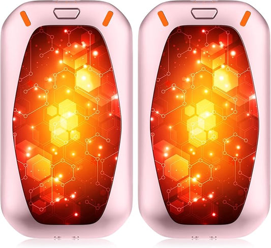 Hand Warmers Rechargeable, 2 Pack Magnetic Electric Hand Warmers, 6000mah Max 12Hrs Quick Charge Portable Hand Warmer, Great Gift for Christmas, Raynauds, Outdoors, Hunting, Golf, Camping