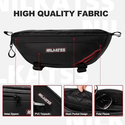 Dirt Bike Handlebar Bag - Waterproof & Durable Motorbike Tool Bags, Fits Light Bee Sur Ron S/X/ X160/ X260 Segway Talaria Sting, Secure Storage for Keys, Wallet & Phone