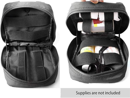 Carlebben EMT Pouch MOLLE Ifak Pouch Tactical MOLLE Medical First Aid Kit Utility Pouch Red