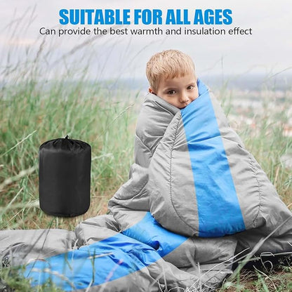 OBTANIM Sleeping Bags Portable Waterproof Camping Sleeping Bag for Adults Kids 4 Seasons Cold Weather or Warm Backpacking Hiking Mountaineering Indoor Outdoor Use