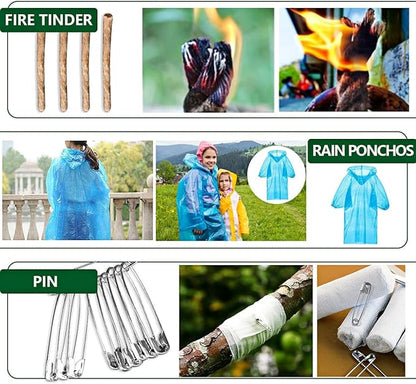 Gifts for Men Dad Husband Boyfriend Him, Survival Kits 33 in 1, Survival Gear and Equipment, Essentials Cool Gadgets for Camping Hiking Hunting Outdoor Adventure, Cool Birthday Ideas