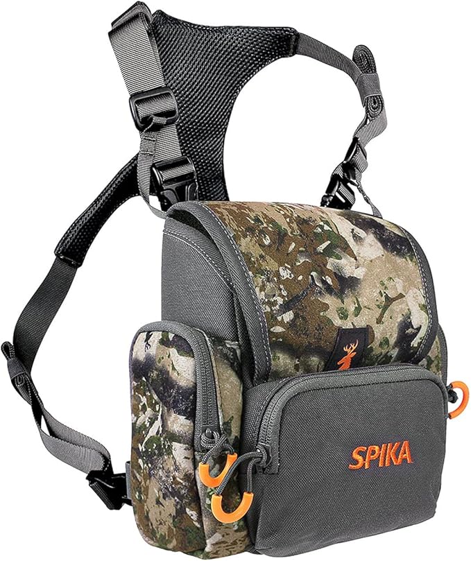 SPIKA Binocular Harness Chest Pack, Bino Case with Rangefinder Waterproof Pouch for Hunting