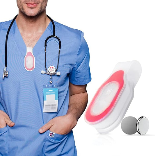 Nurse Accessories for Work,Night Light Nurse Nightshift Hand Free LED Flashlight Clip On to Clothing,Magnetic Flashlight for Walking Running Pets Outdoors Emergency(2 Extra Battery)