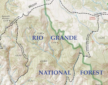 La Garita Wilderness - Colorado Topographic Hiking Map (2019)