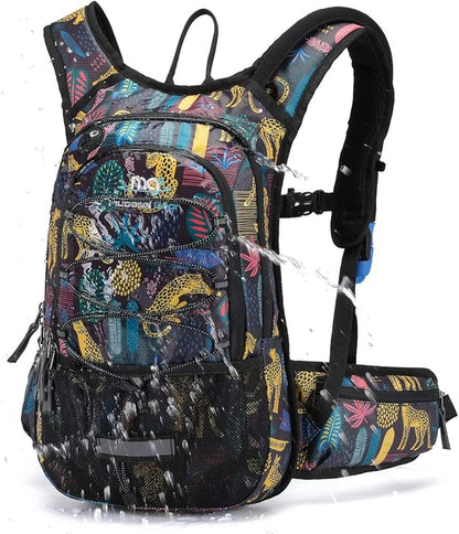 15L Insulated Hydration Backpack Pack with 2L Water Bladder Lightweight Hiking Backpack Bag for Women Men Daypack for Hiking Running Festival Camping Biking