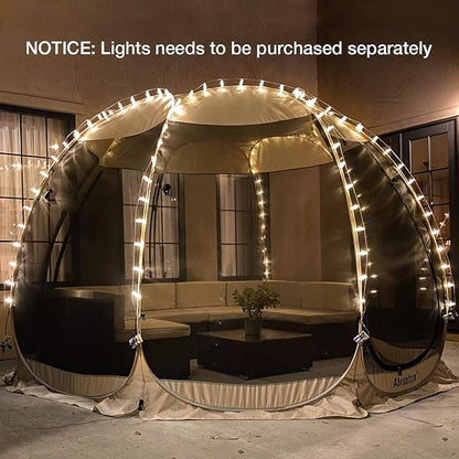 Alvantor Pop Up Screen Tent House Room Instant Outdoor Camping Canopy Sun Shelter Gazebo for Patio, Backyard & Deck, Privacy Tent(2-10 People, 8'x8' 10'x10' 12'x12')