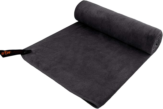 SUNLAND Microfiber Gym Bath Towel Ultra Soft Travel Camping Towel Super Absorbent Swimming Sport Towel for Adults and Children 24inchX48inch
