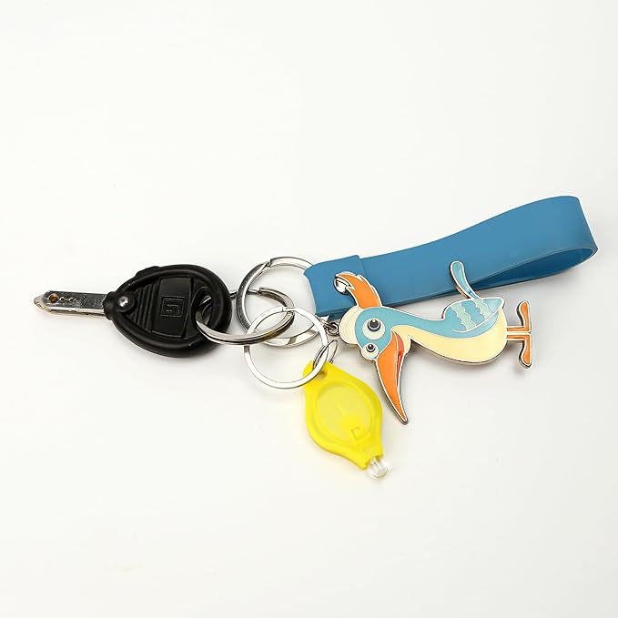 9PCS Mini Small LED Keychain Ring Flashlight, White Rows Ultra High Bright Tiny Micro UV Lighting Squeeze Penlight Button Bulk for Emergency, Name Tag Pocket Nurses Badge Reel Zipper, Multicolor Shell