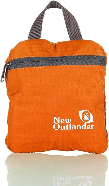Outlander Packable Handy Lightweight Travel Hiking Backpack Daypack-Orange-L